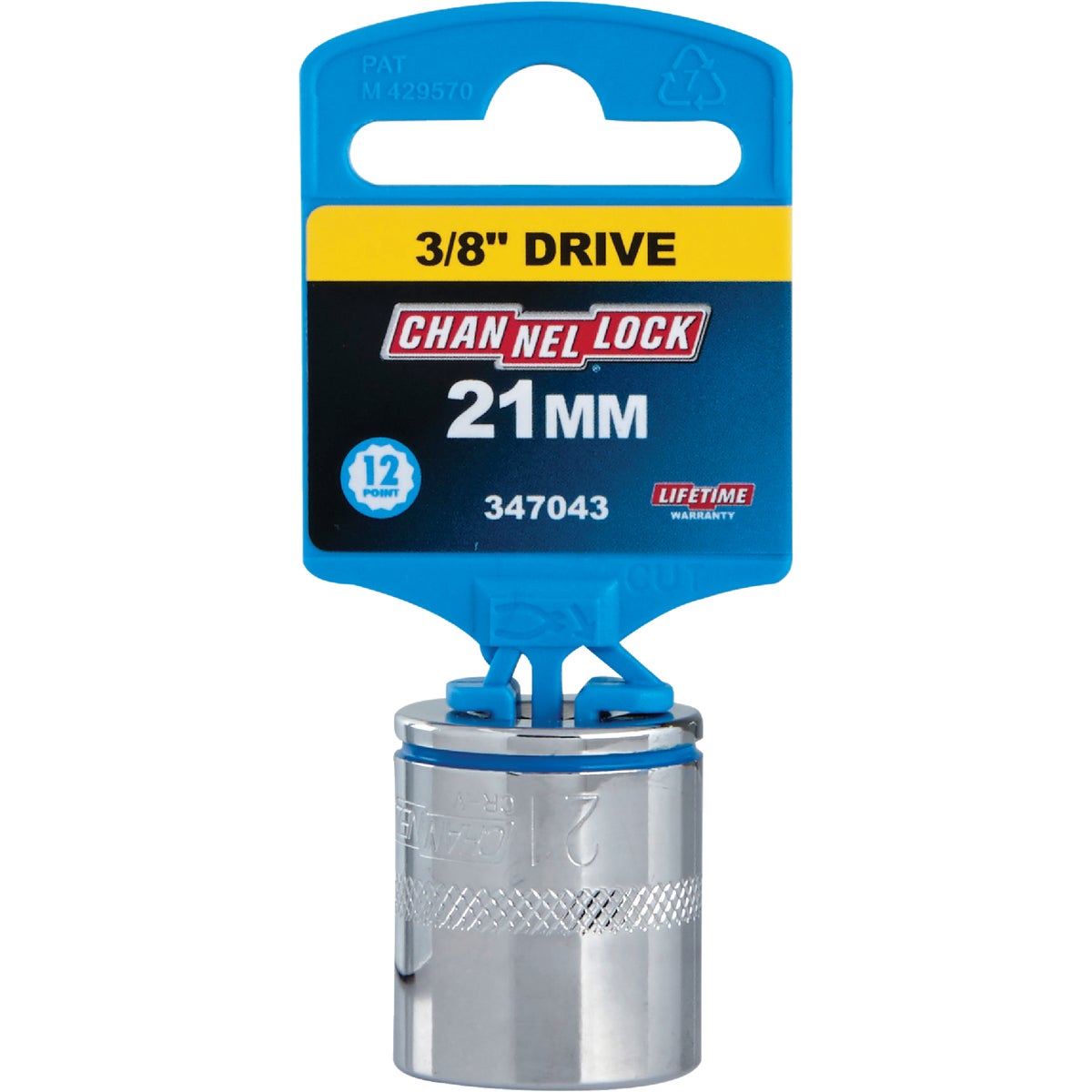 Channellock 3/8 In. Drive 21 mm 12-Point Shallow Metric Socket Image 2
