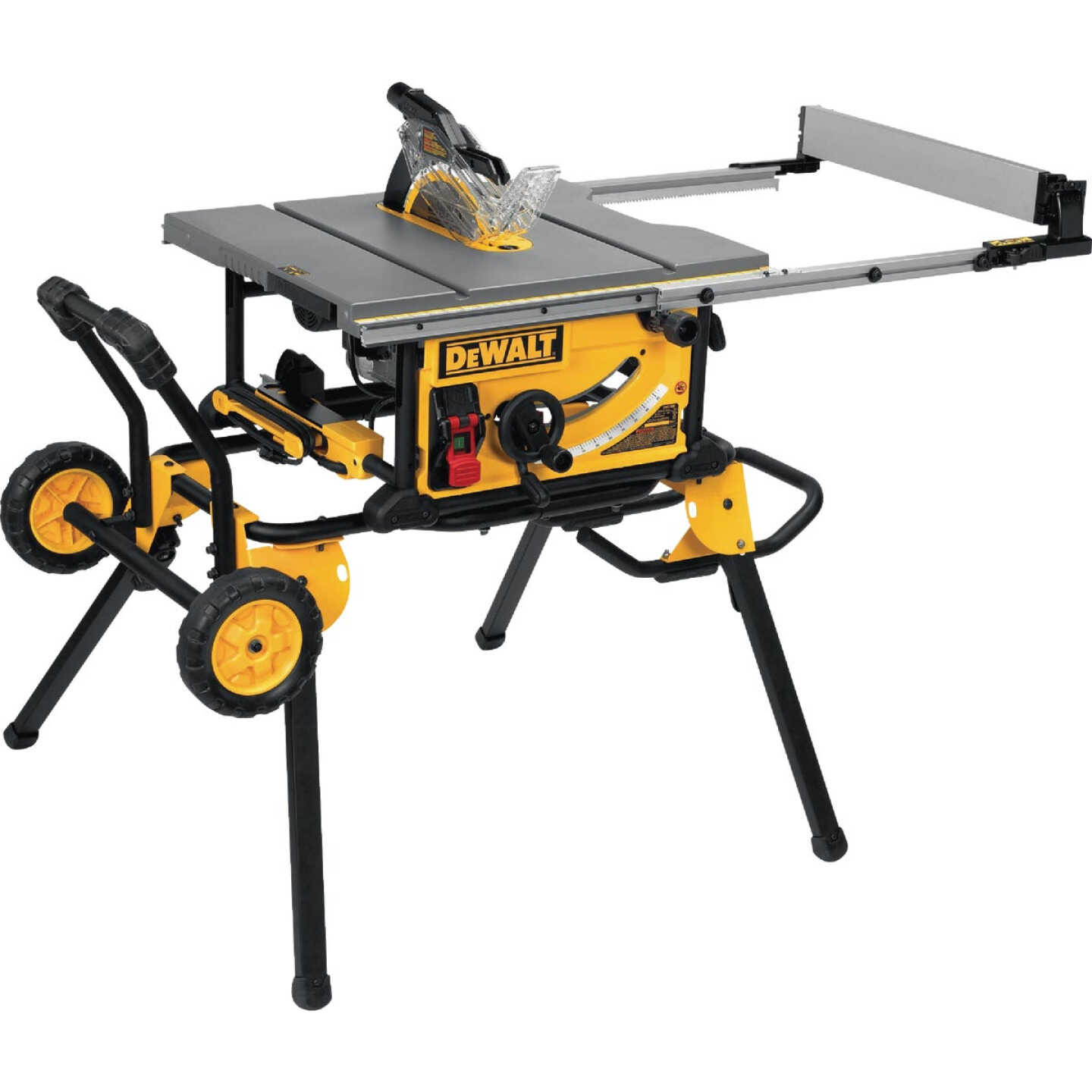 DEWALT 15-Amp 10 In. Jobsite Table Saw with Rolling Stand Image 1