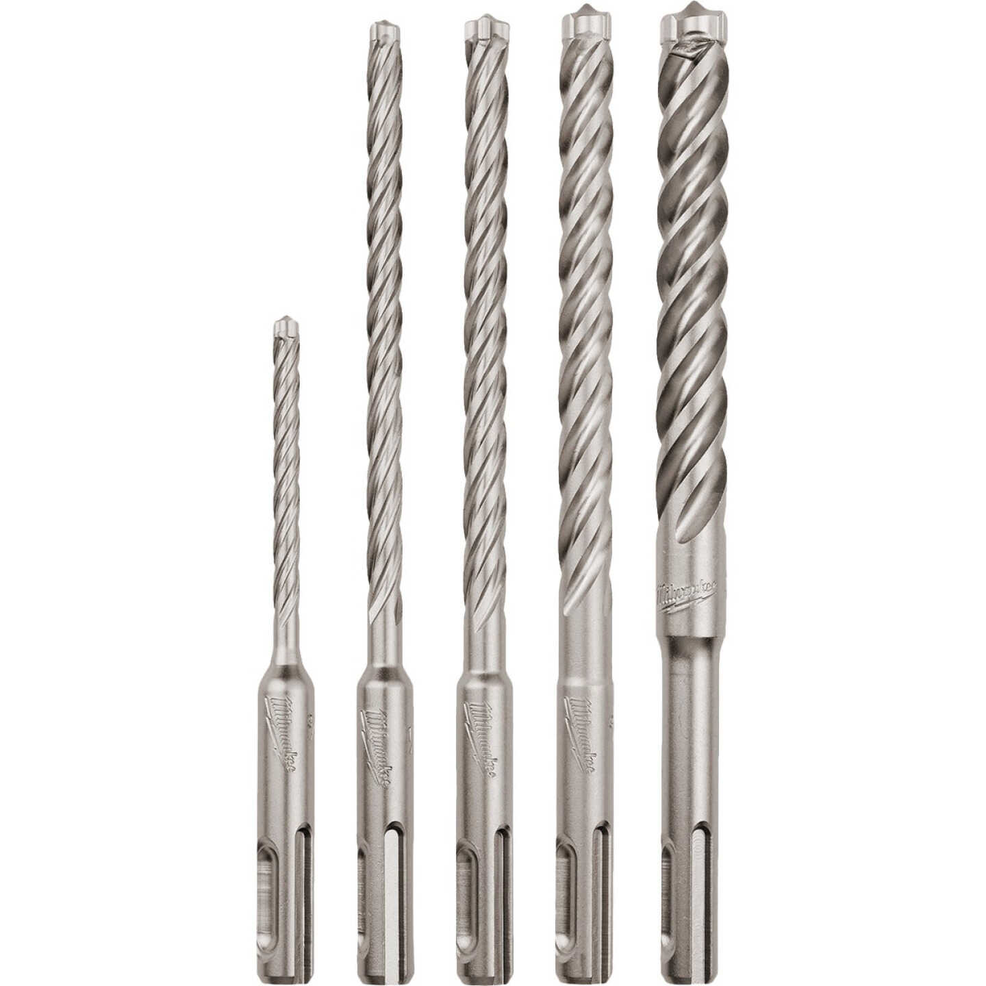 Milwaukee MX4 SDS-PLUS 4-Cutter Rotary Hammer Drill Bit Set (5-Piece) Image 1