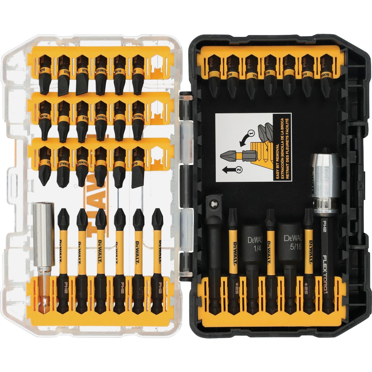 DEWALT Elite Series 1/4 In. x Impact Driver Bit Set (40-Piece)