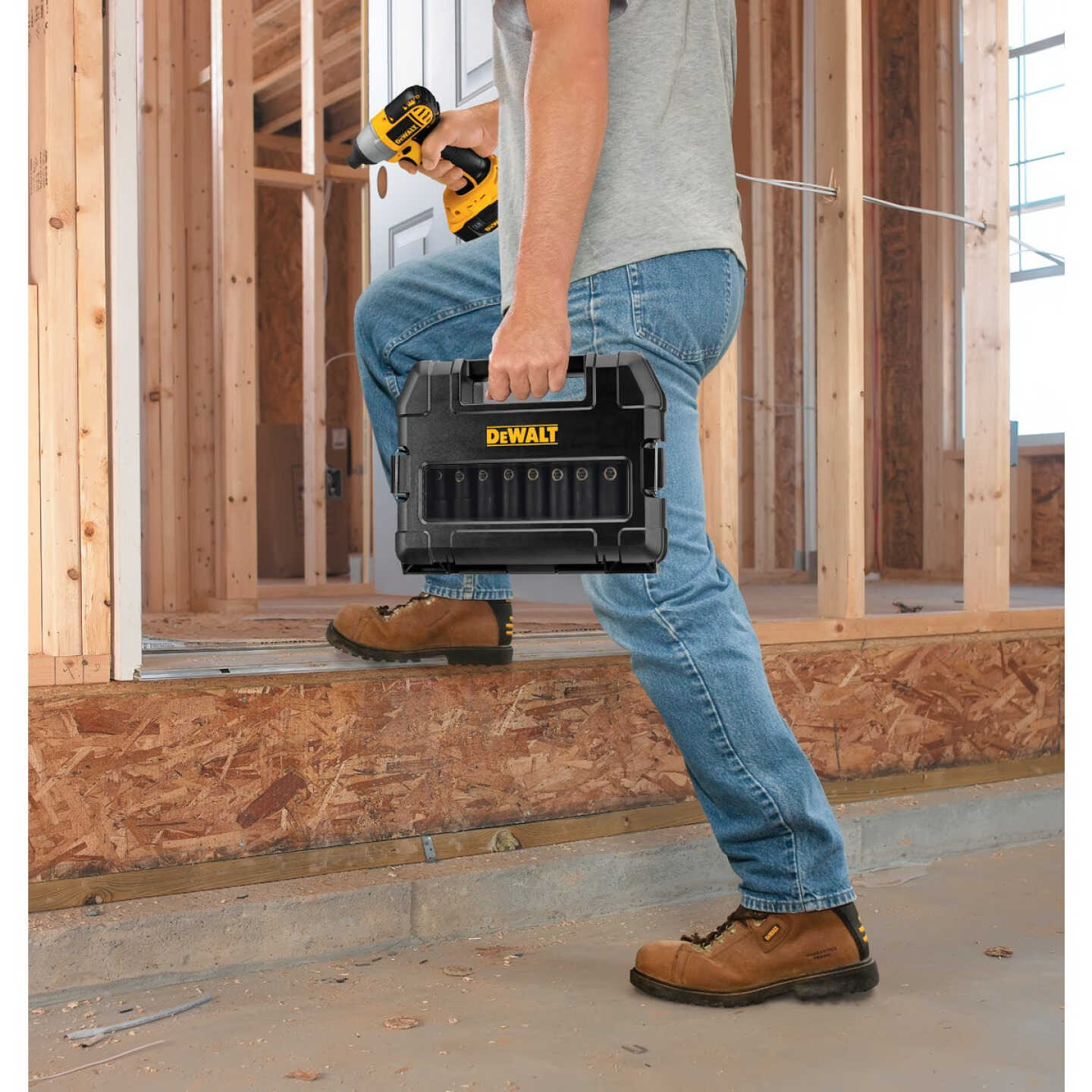 DEWALT Standard 1/2 In. Drive 6-Point Deep Impact Driver Set (10-Piece) Image 2