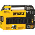 DEWALT Standard 1/2 In. Drive 6-Point Deep Impact Driver Set (10-Piece) Image 3