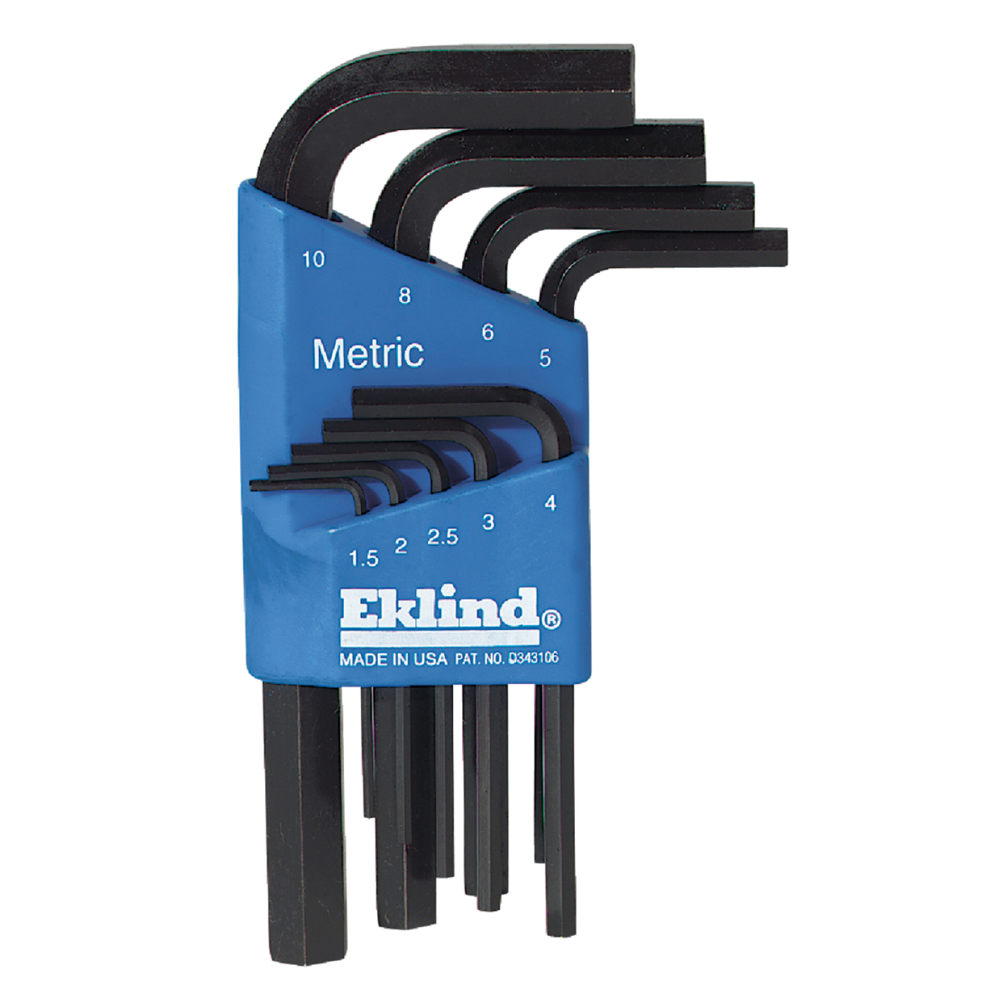 Eklind Metric Short Arm Hex Key Set, 9-Piece Image 1