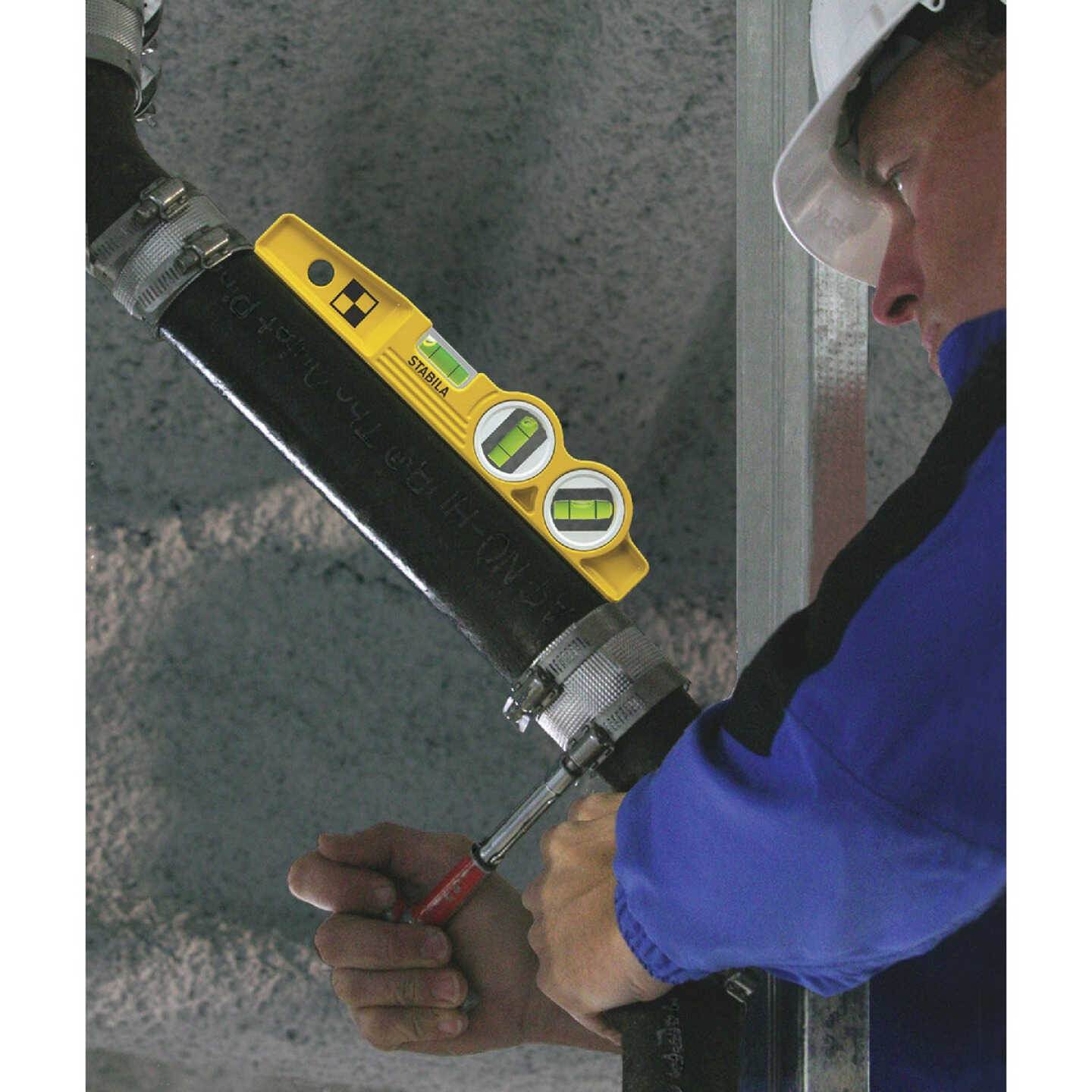 Stabila 10 In. Aluminum Magnetic V-Groove Torpedo Level Image 2