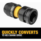 DEWALT 1/2 In. Square to 3 In. Hex Drive Adapter Image 3