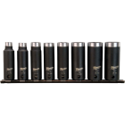 Milwaukee SHOCKWAVE Standard 3/8 In. Drive 6-Point Deep Impact Driver Set (8-Piece) Image 1