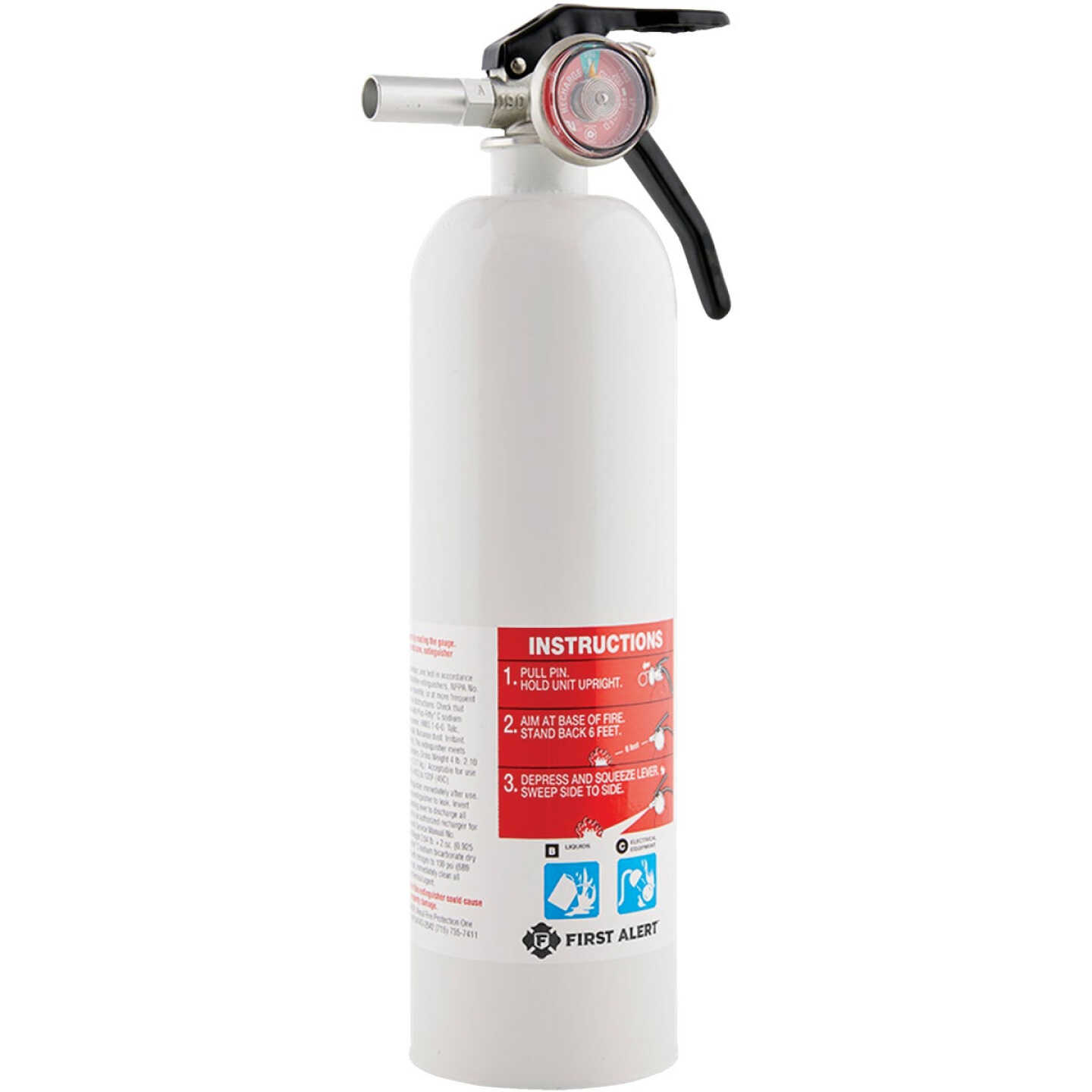 First Alert 5-B:C Rechargeable Recreation Fire Extinguisher Image 4
