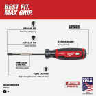 Milwaukee #2 x 4 In. Phillips Screwdriver with Cushion Grip Image 3