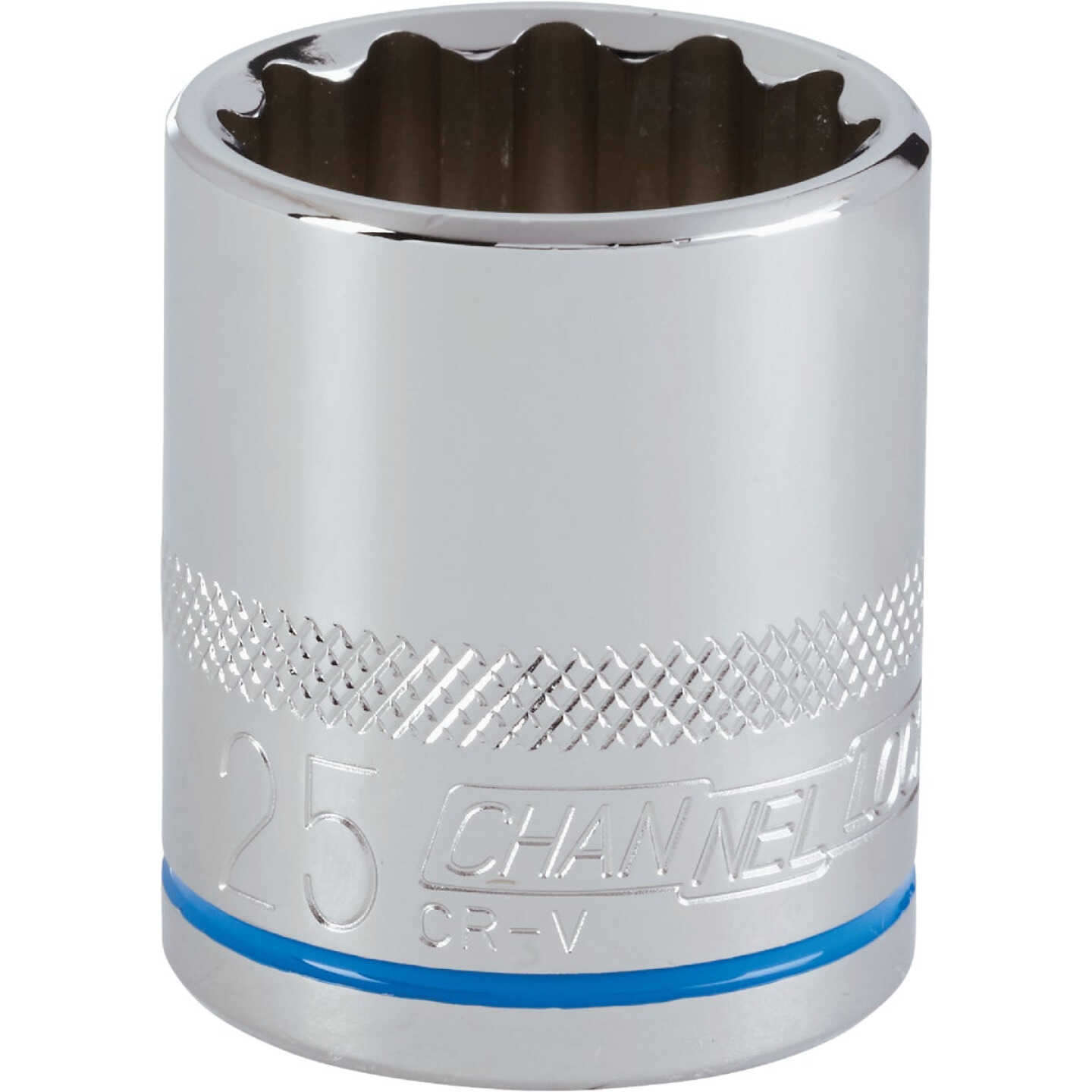 Channellock 1/2 In. Drive 25 mm 12-Point Shallow Metric Socket Image 1