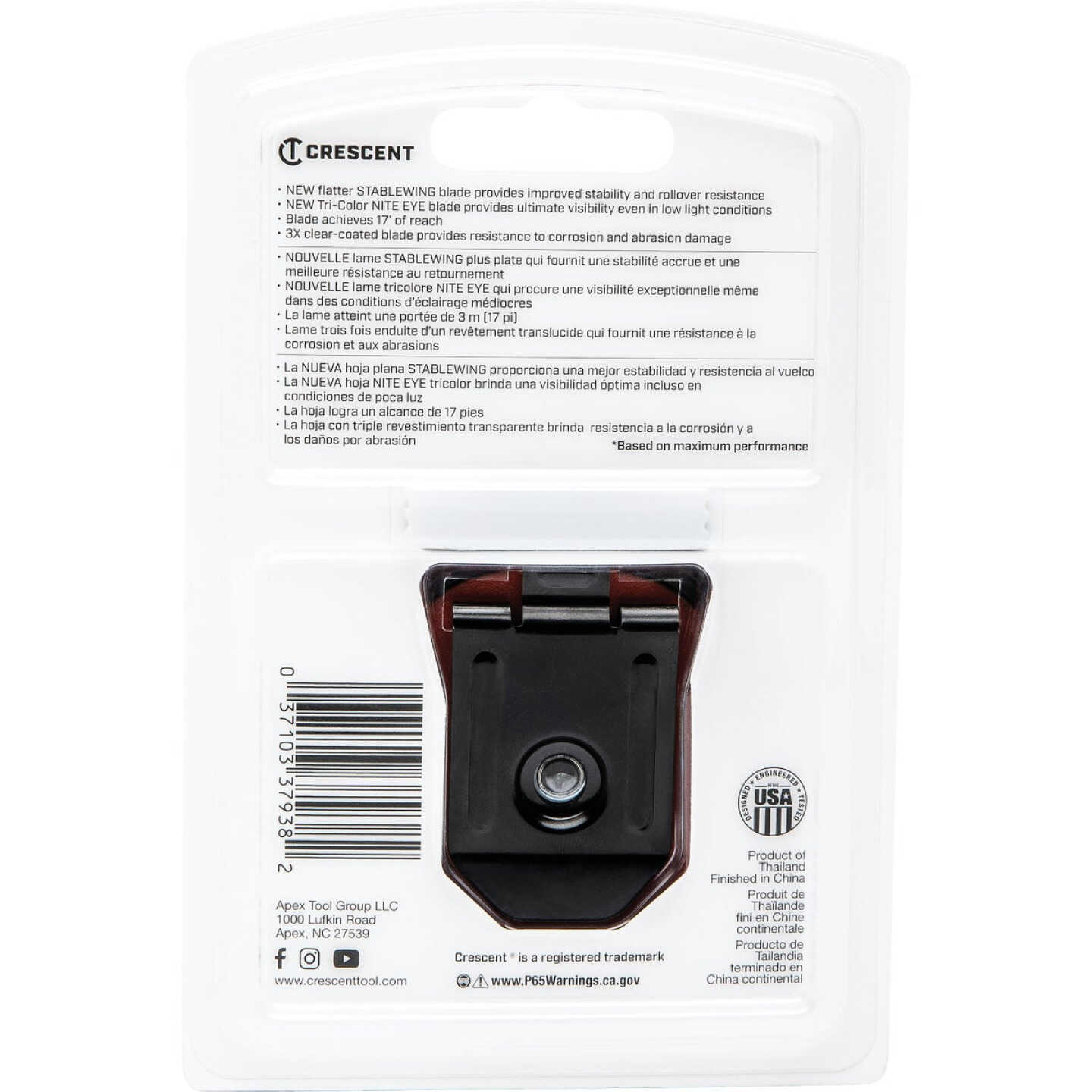 Crescent Lufkin Shockforce Nite Eye G2 1-1/4 In. x 25 Ft. Magnetic Tape Measure Image 3