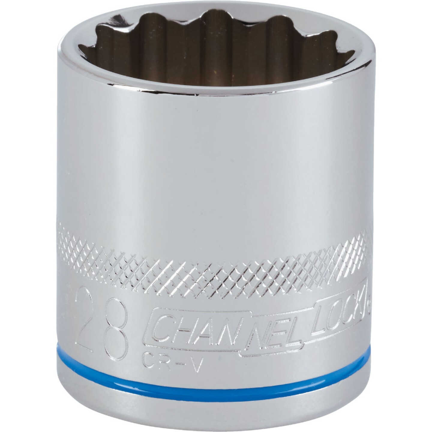 Channellock 1/2 In. Drive 28 mm 12-Point Shallow Metric Socket Image 1