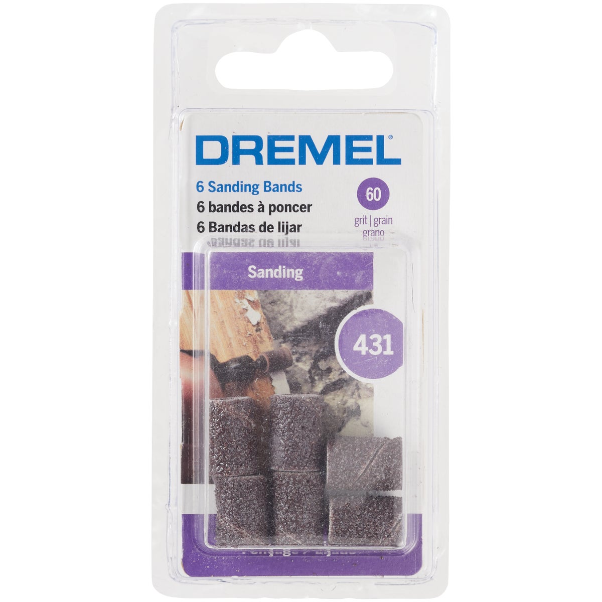 Dremel 1/4 In. 60 Coarse Drum Sander Band Image 4
