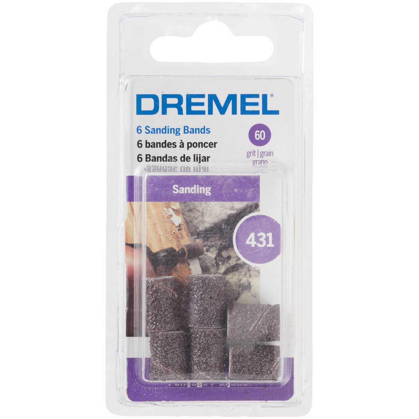 Dremel 1/4 In. 60 Coarse Drum Sander Band Image 4