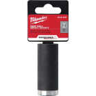 Milwaukee SHOCKWAVE 3/8 In. Drive 3/4 In. 6-Point Deep Standard Impact Socket Image 1