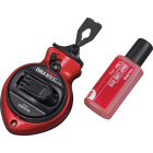 Tajima Chalk-Rite II 100 Ft. Extra Bold Chalk Line Reel and Chalk, Red Image 1