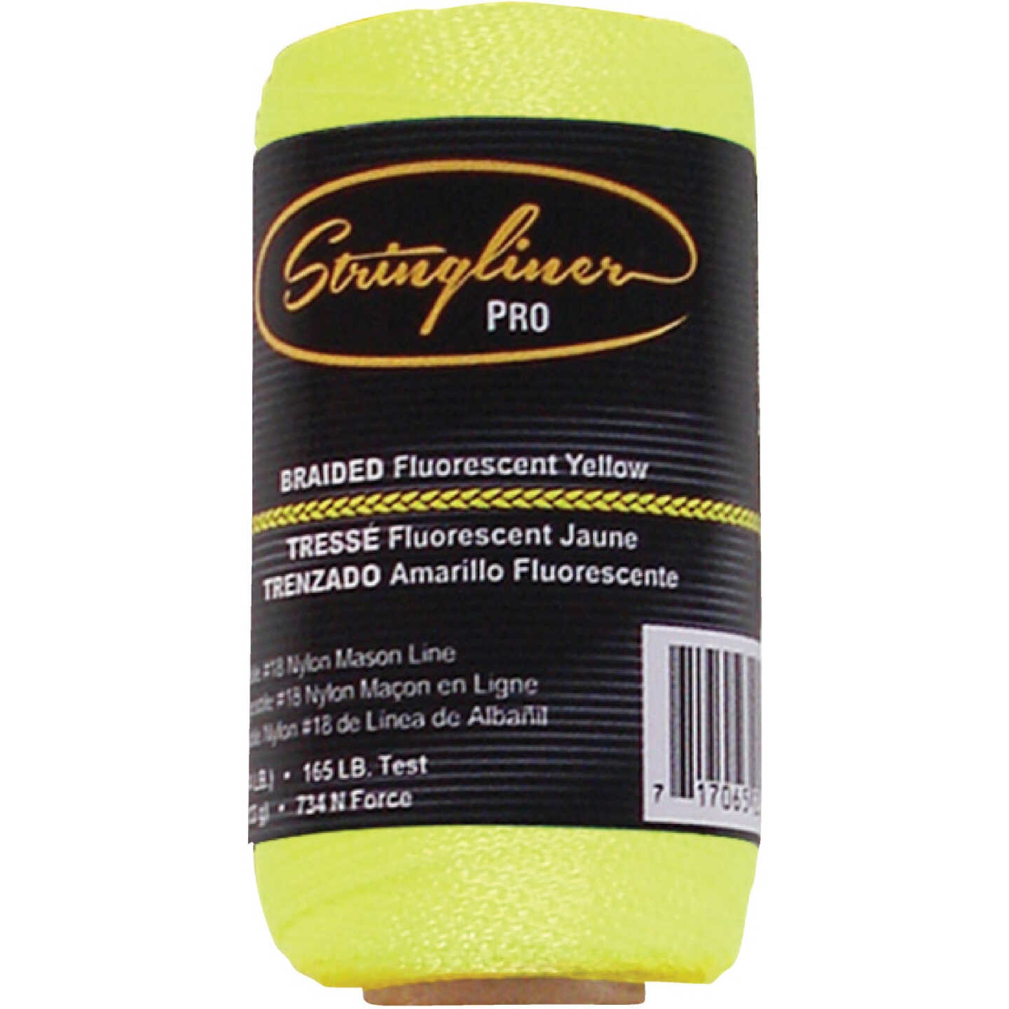 Stringliner 250 Ft. Fluorescent Yellow Braided Nylon Mason Line Image 1