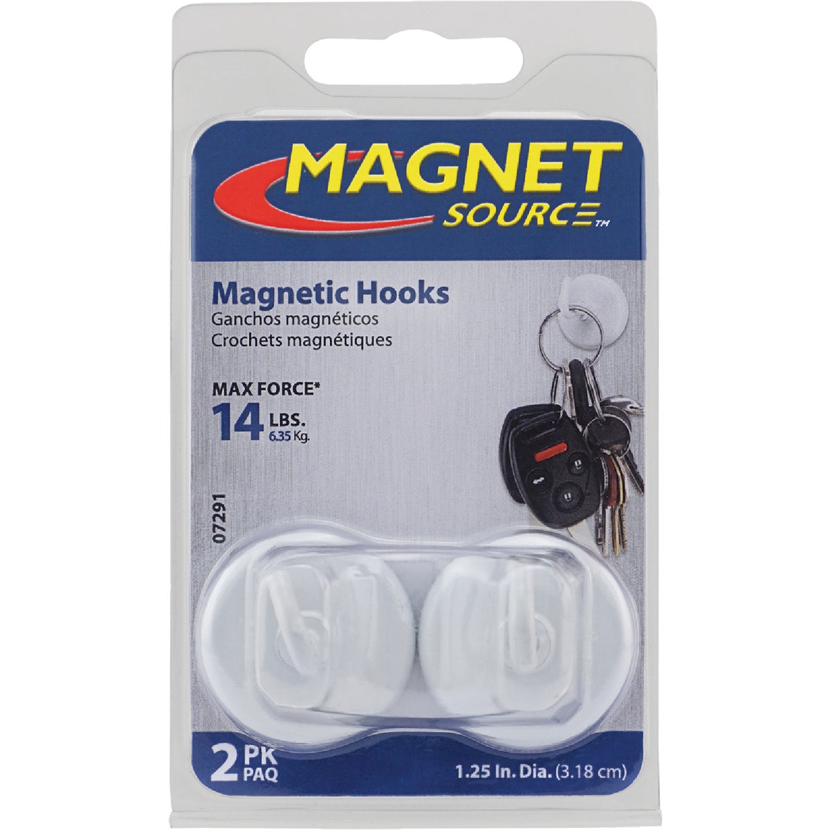 Master Magnetics 1-1/4 in. 14 Lb. Magnet Hooks (2-Pack) Image 7