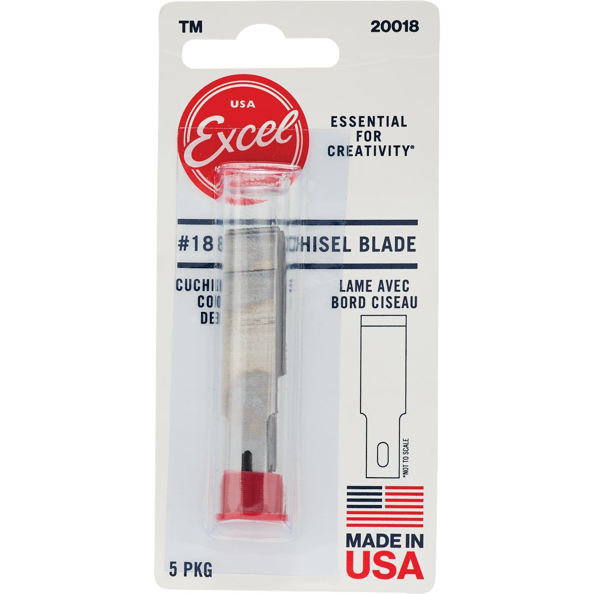 Excel Blades No. 18 Large Chisel Blades (5-Pack) Image 3