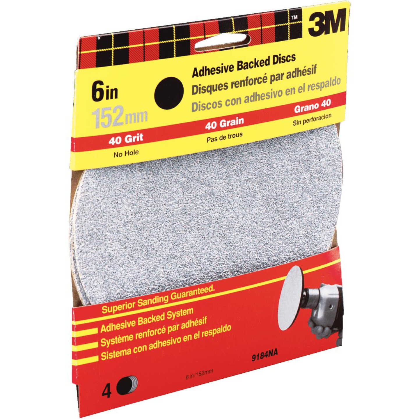 6" COARSE SANDING DISC Image 1