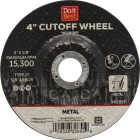 Do it Best Type 27 4 In. x 1/8 In. x 5/8 In. Metal Cut-Off Wheel Image 1