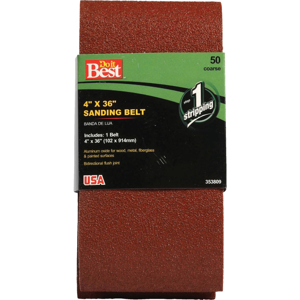 Do it Best 4 In. x 36 In. 50 Grit Heavy-Duty Sanding Belt Image 1