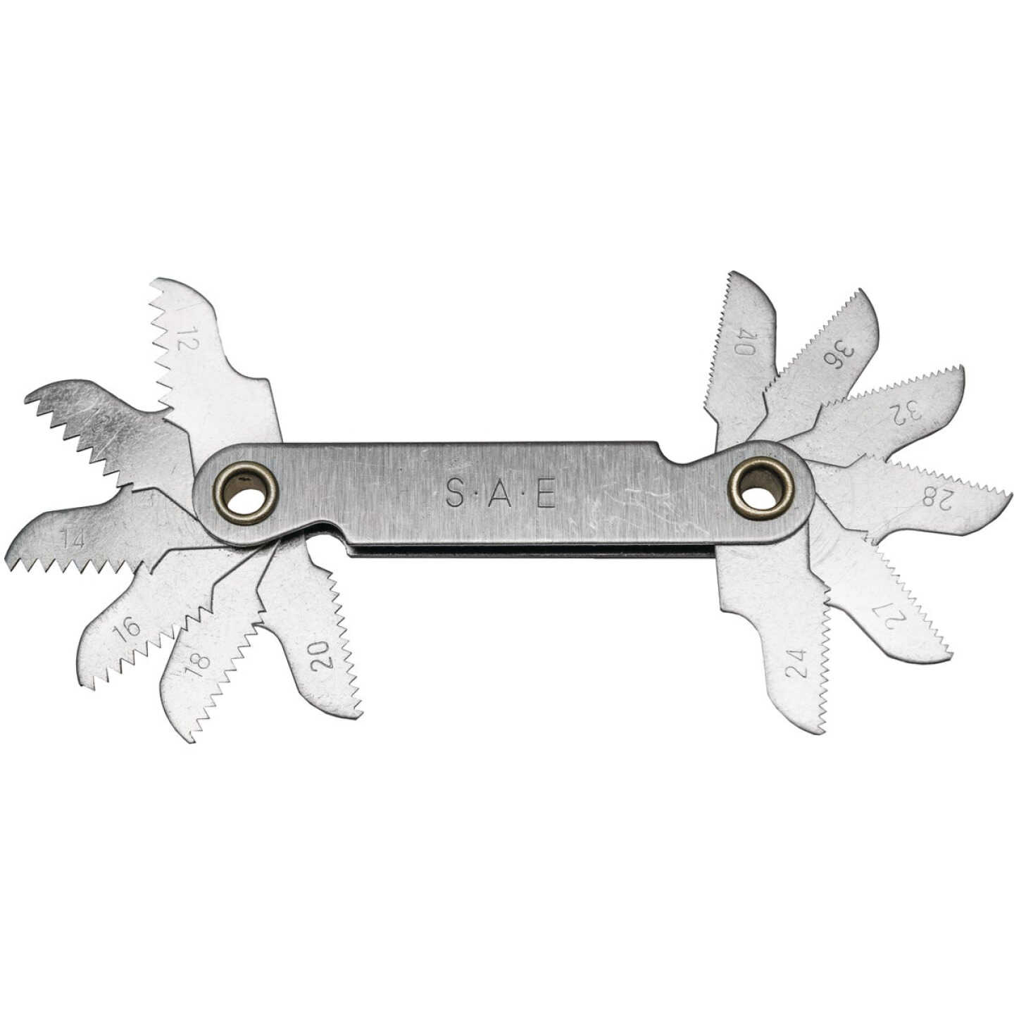 Century Drill & Tool 12-40 TPI Standard Screw Pitch Gauge Image 2