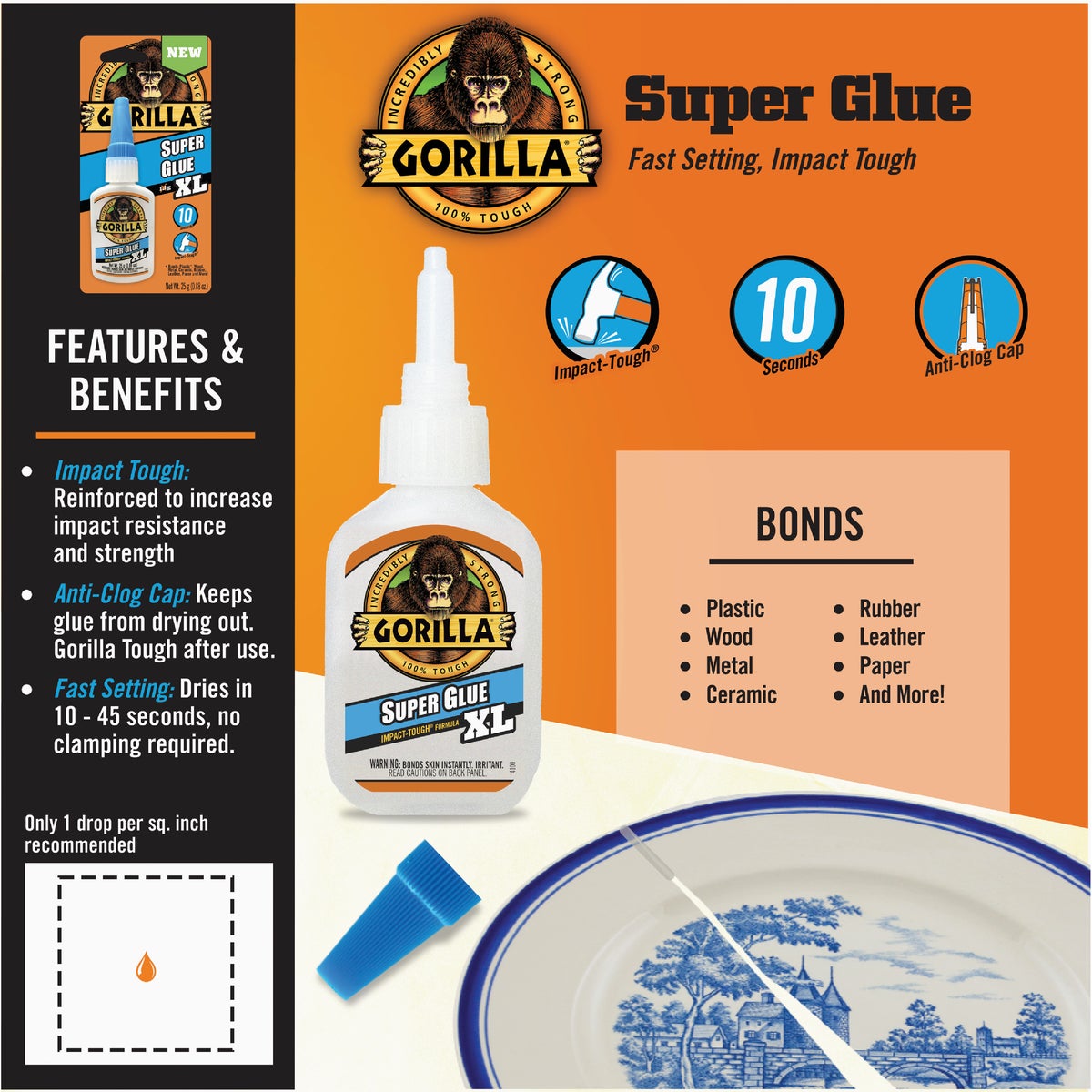 Gorilla 0.88 Oz. Super Glue XL Image 2