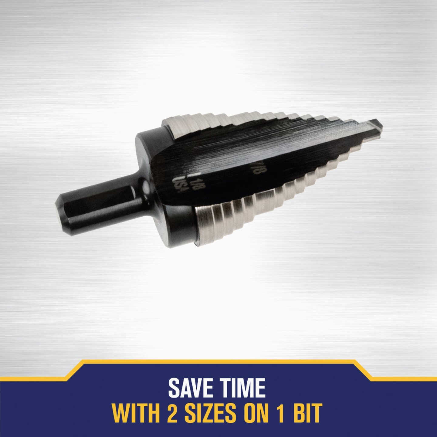 Irwin Unibit 7/8 In. & 1-1/8 In. #9 Step Drill Bit, 2 Steps Image 6