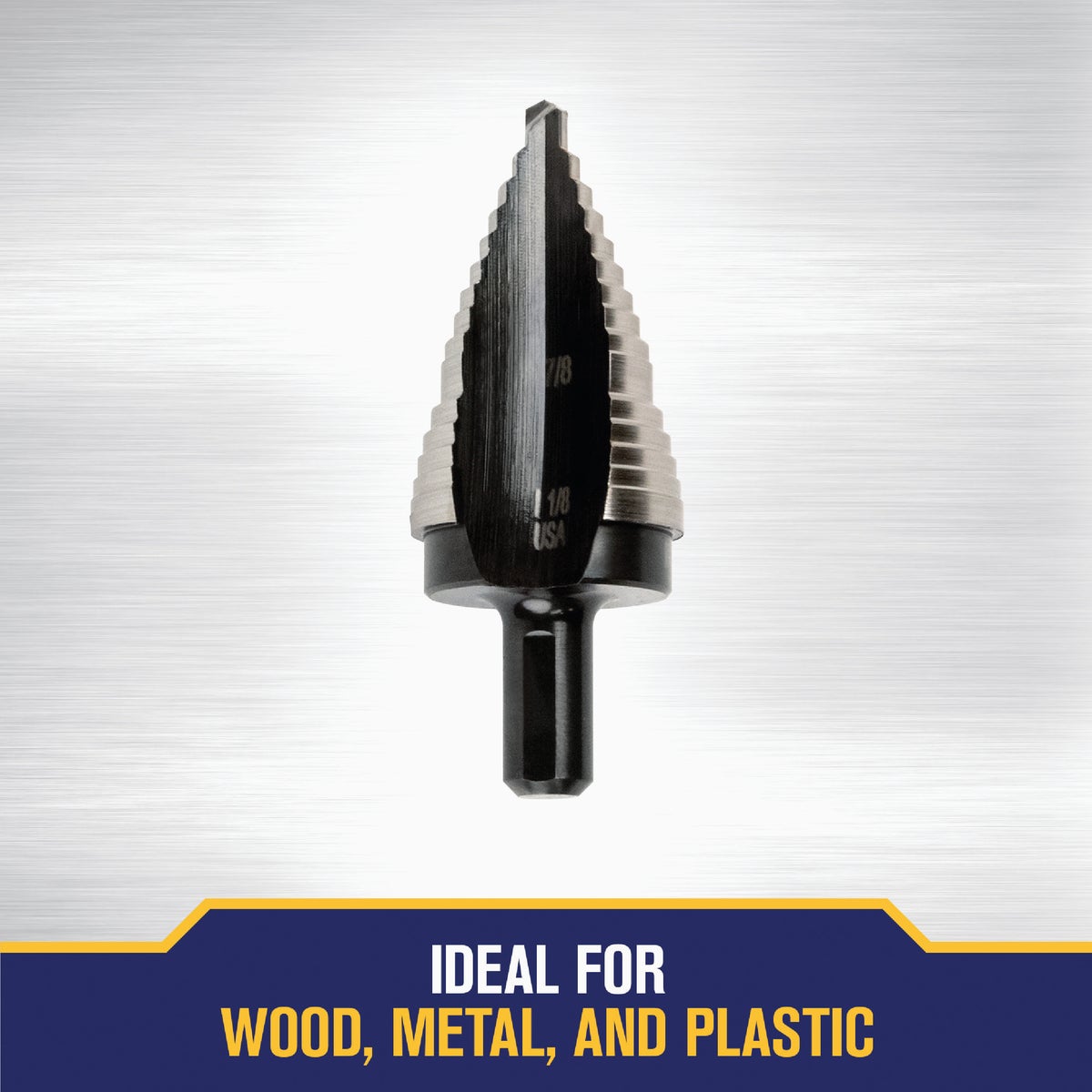 Irwin Unibit 7/8 In. & 1-1/8 In. #9 Step Drill Bit, 2 Steps Image 5