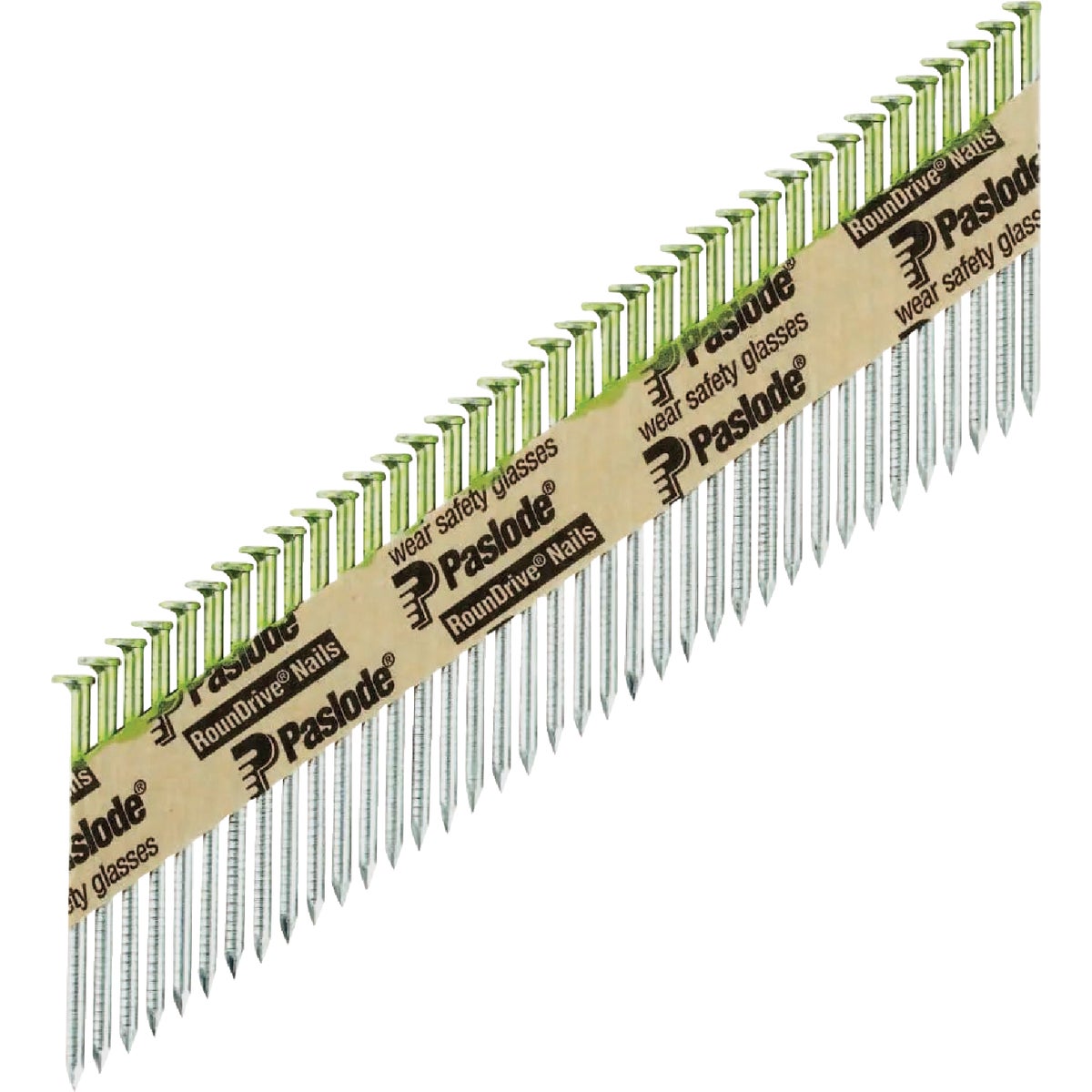 Paslode 2-3/8 In. x 0.113 In. 30 Degree Paper Tape Hot Dipped Galvanized Ring Shank RounDrive Framing Nails (2000 Ct.)