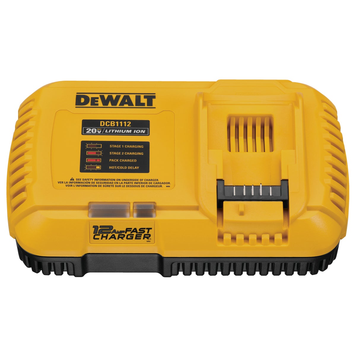 DEWALT 20V/60V MAX 12A Lithium-Ion Fan Cooled Fast Battery Charger