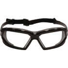 Pyramex Highlander Plus Black & Gray Frame Safety Glasses with Clear Anti-Fog Lenses Image 1