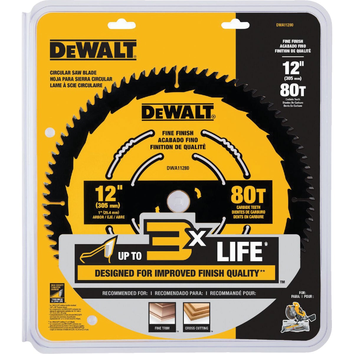 DEWALT 12 In. 80-Tooth Fine Finish Circular Saw Blade Image 2