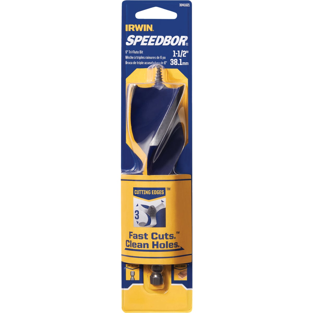 Irwin Speedbor 1-1/2 In. x 6 In. Quick Change Auger Bit Image 2