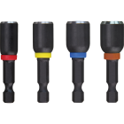 Milwaukee SHOCKWAVE 4-Piece Impact Magnetic Nutdriver Bit Set Image 1