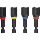 Milwaukee SHOCKWAVE 4-Piece Impact Magnetic Nutdriver Bit Set Image 1