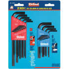 Eklind Combination SAE/Metric Hex Key Set, 22-Piece Image 1
