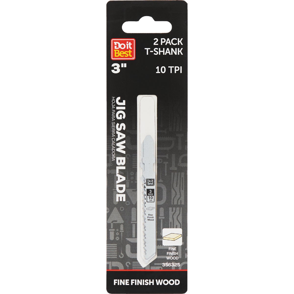 Do it Best T-Shank 3 In. 10 TPI Fine Finish Wood Jigsaw Blade (2-Pack)