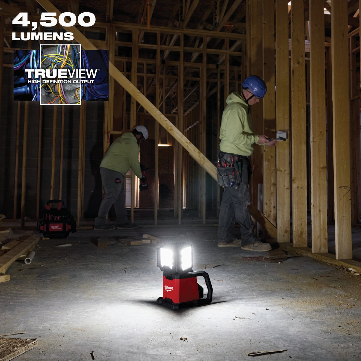 Milwaukee ROVER M18 Dual Power Triple-Panel Flood & Area Light (Tool Only) Image 4
