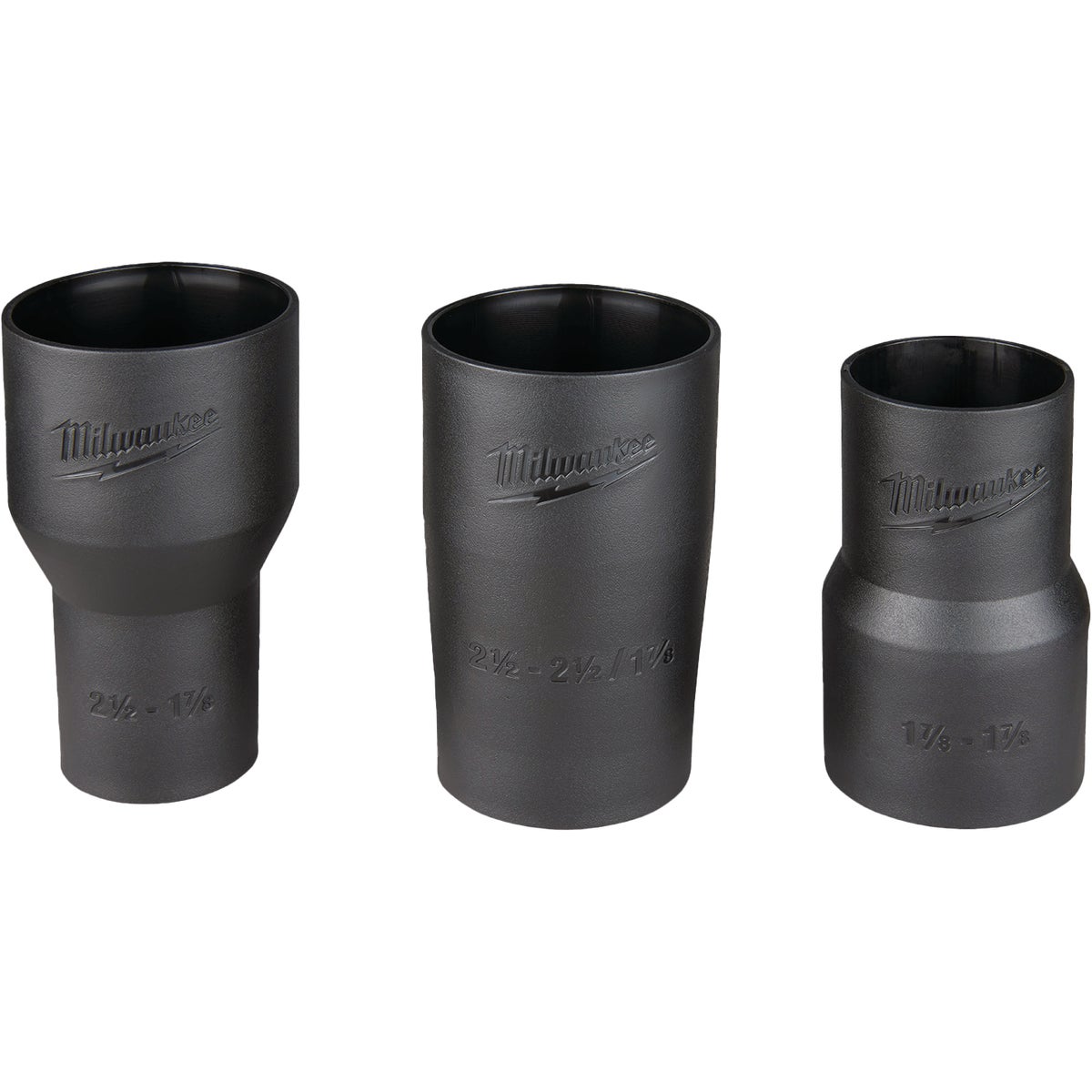 Milwaukee Black Plastic Hose and Accessory Vacuum Conversion Fitting Kit (3-Piece) Image 5