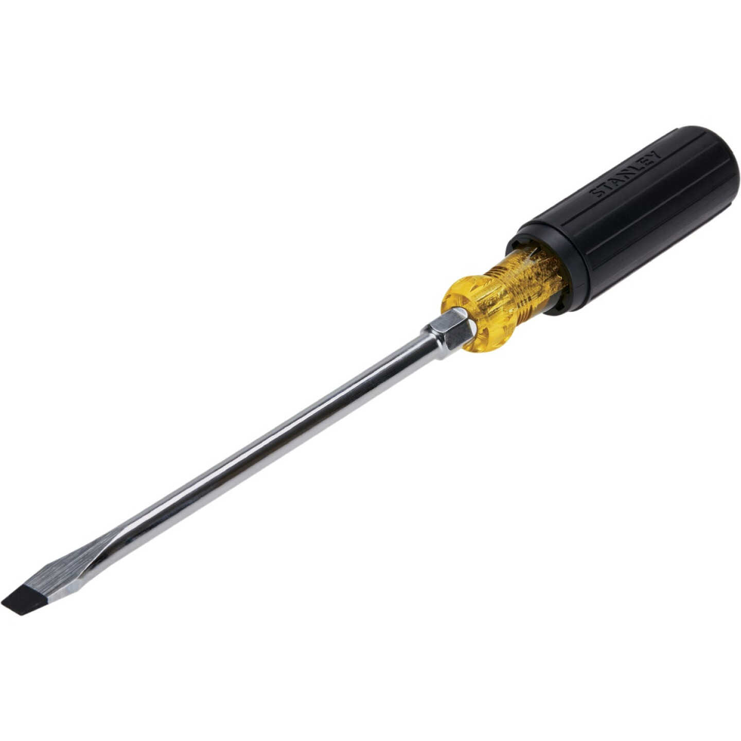 Stanley 3/8 In. x 8 In. Standard Vinyl Grip Slotted Screwdriver Image 1