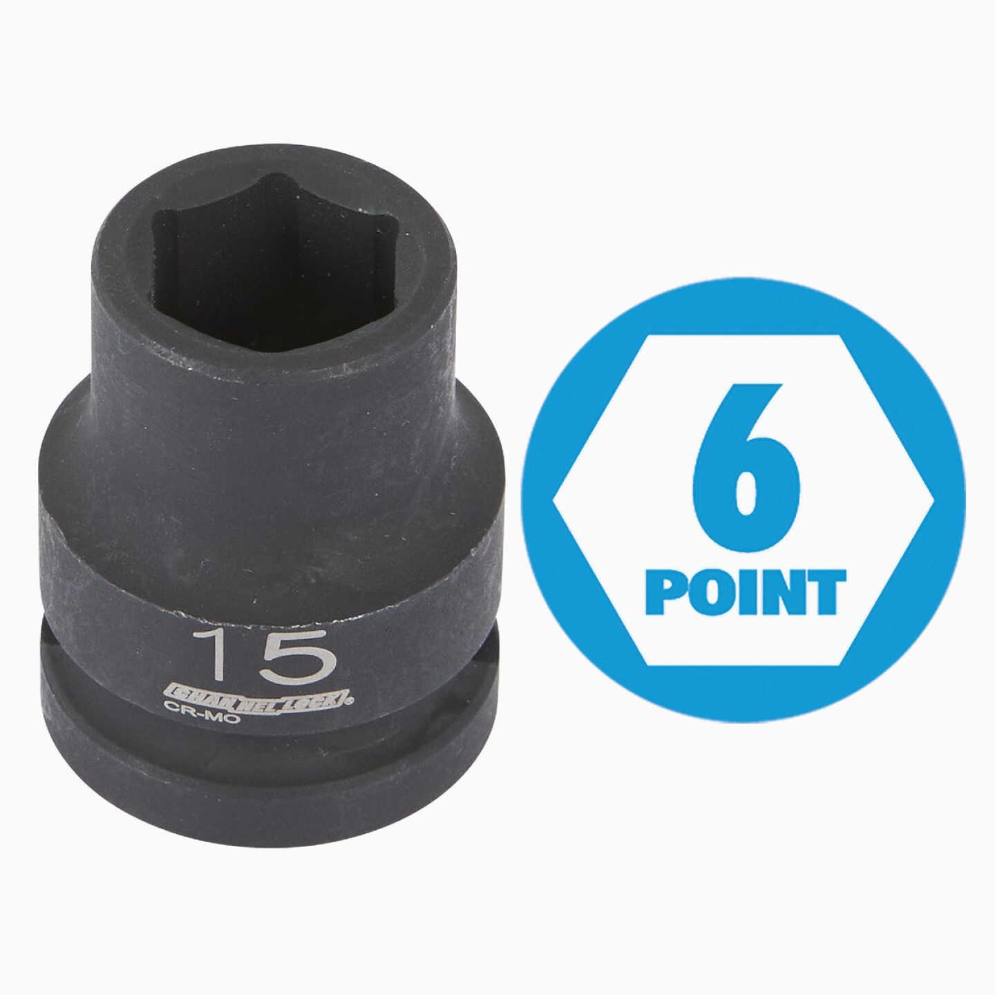 Channellock Metric 1/2 In. Drive 6-Point Shallow Impact Driver Set (8-Piece) Image 2