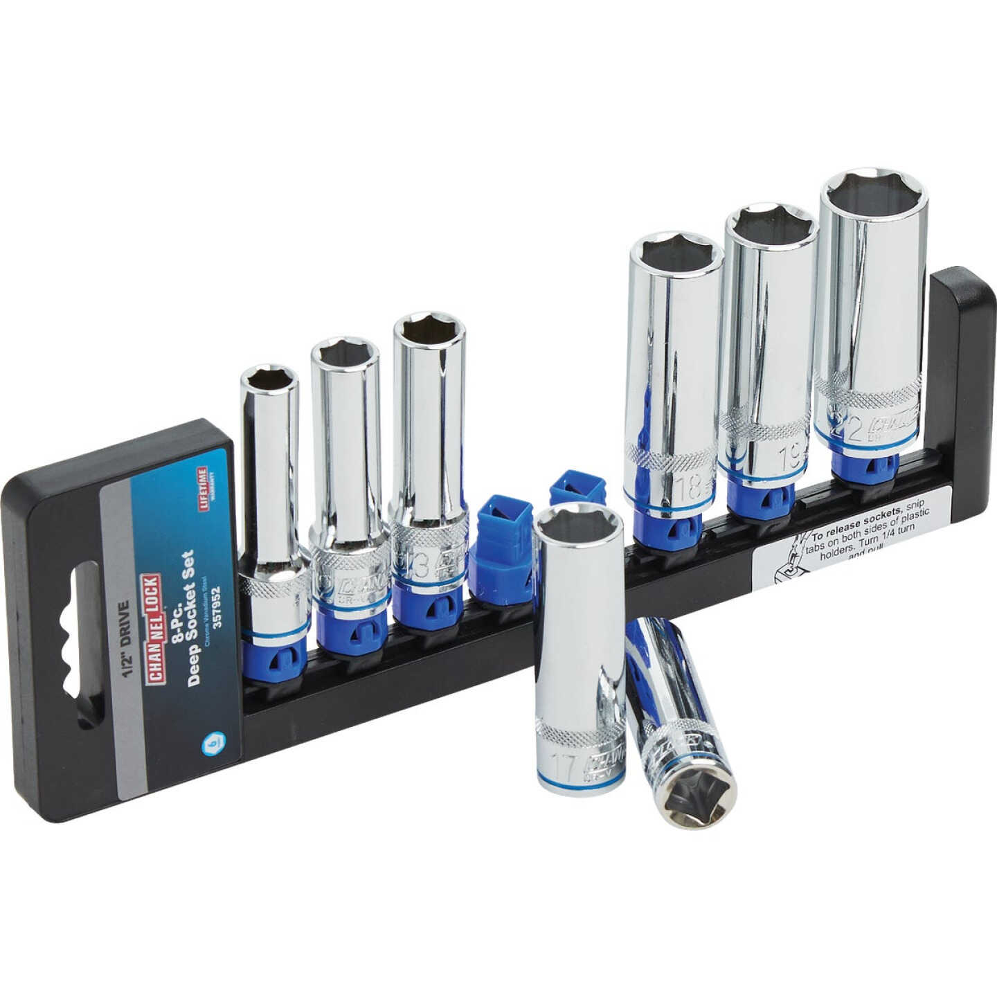 Channellock Metric 1/2 In. Drive 6-Point Deep Socket Set (8-Piece) Image 9