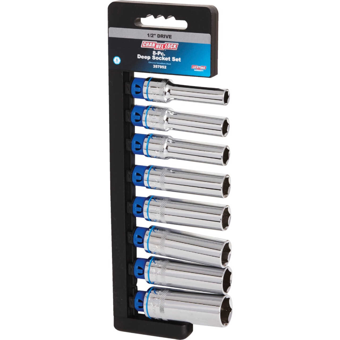 Channellock Metric 1/2 In. Drive 6-Point Deep Socket Set (8-Piece) Image 8