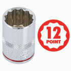 Channellock Standard 1/2 In. Drive 12-Point Shallow Socket Set (9-Piece) Image 2