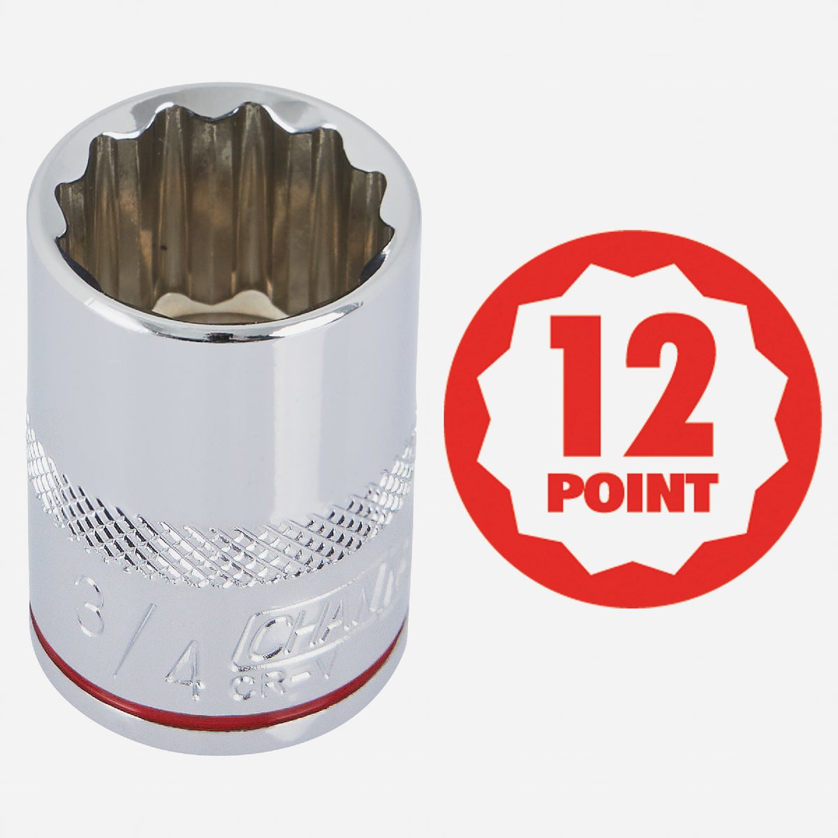 Channellock SAE 3/8 In. Drive 12-Point Shallow Socket Set (9-Piece) Image 2