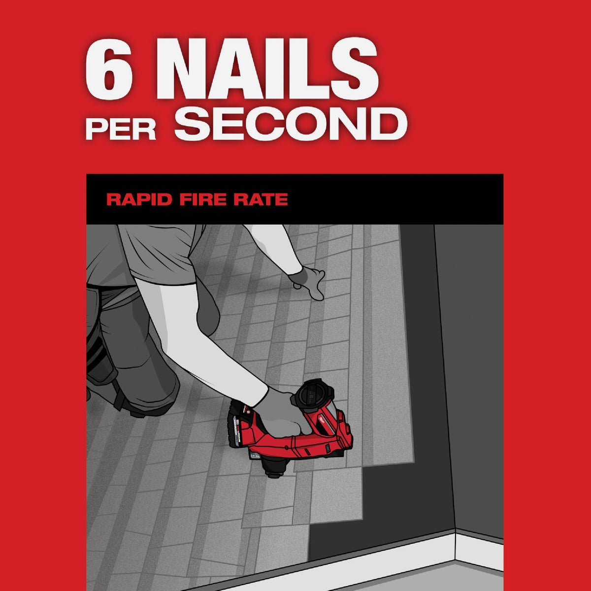 Milwaukee M18 FUEL Brushless Cordless Coil Roofing Nailer (Tool Only) Image 4