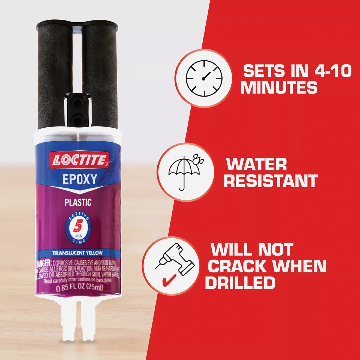 LOCTITE 0.85 Oz. Plastic Epoxy Image 2