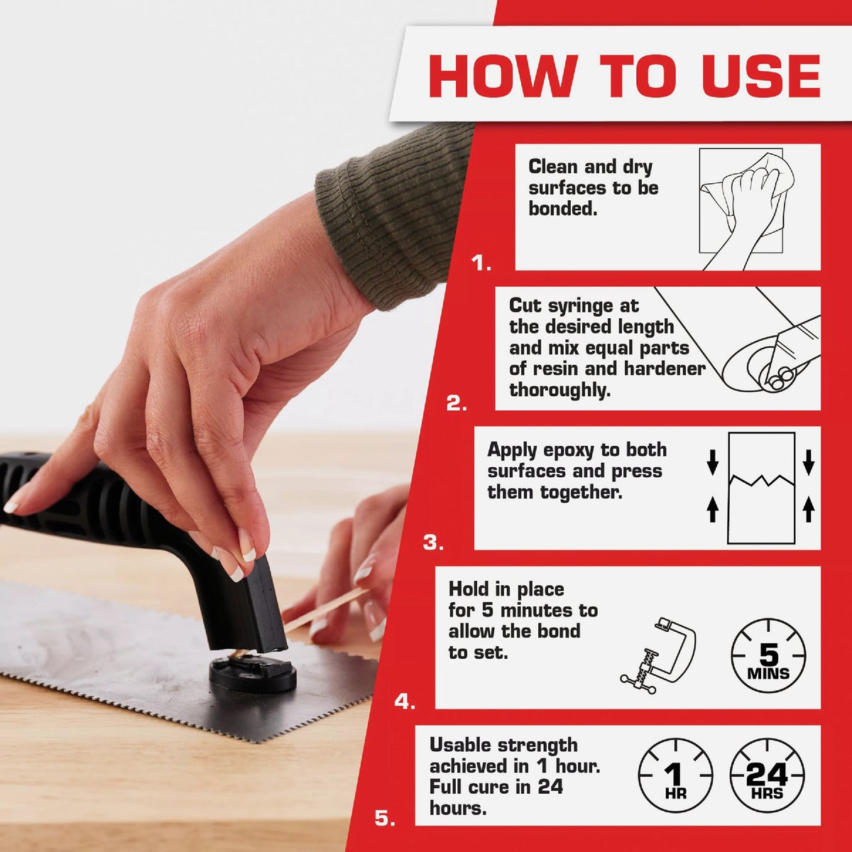 LOCTITE 0.85 Oz. Plastic Epoxy Image 4