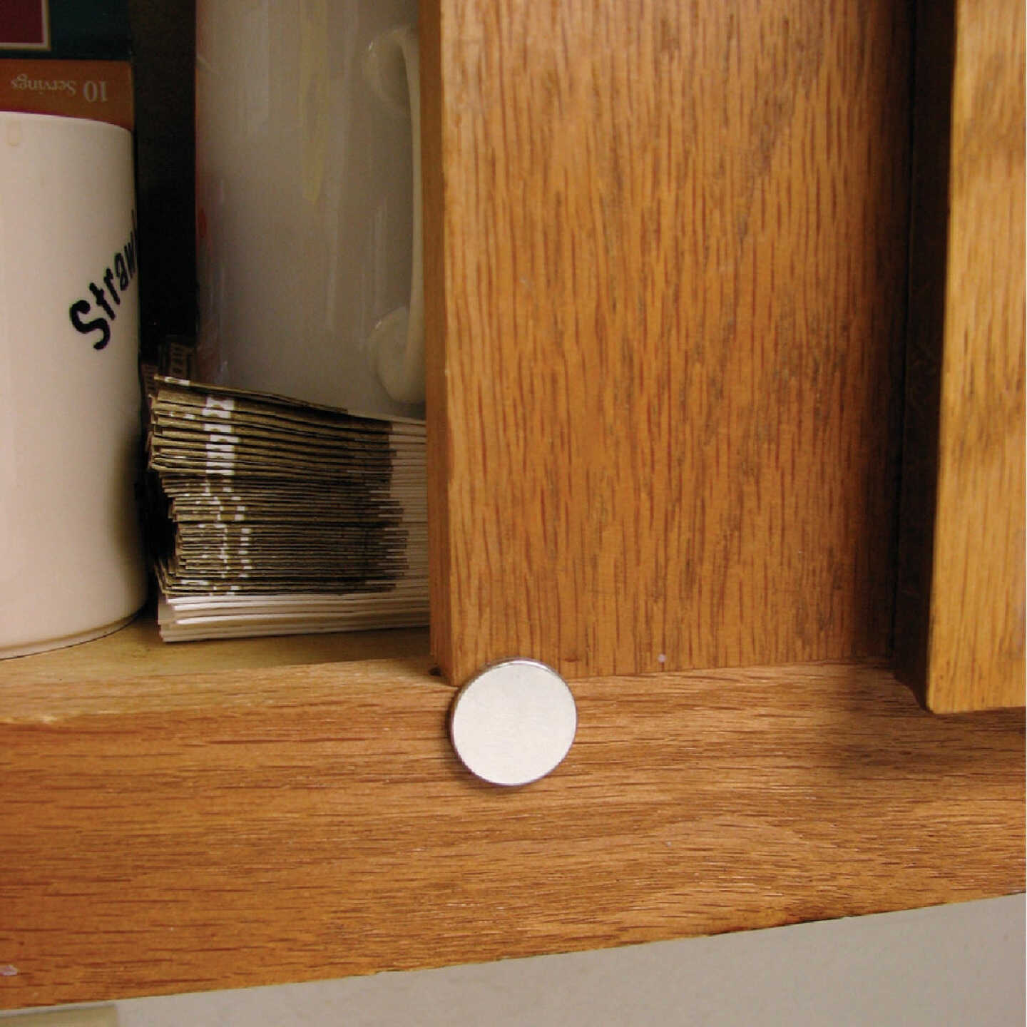 MagnetSource 3.91 Lb. Capacity Neodymium Disc Magnet with Adhesive (5-Pack) Image 2